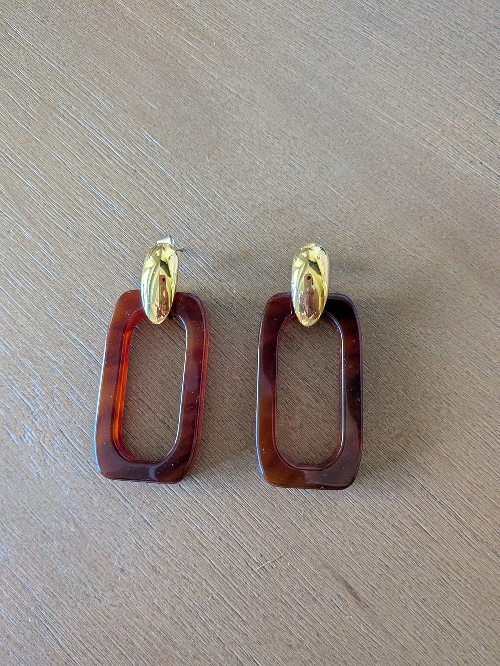 JCrew Gold & Acrylic Tortoiseshell Drop Earrings - Women Jewelry